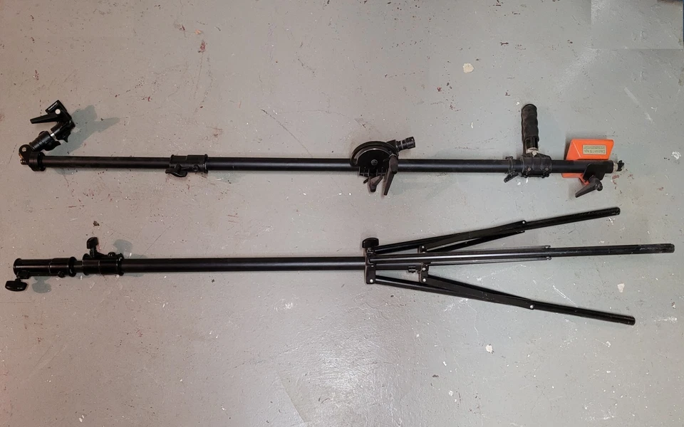 Manfrotto 025B Super Boom Aluminio Grúa Pluma Cámara Rodante Soporte con 3 Ruedas Foto 4 de 4