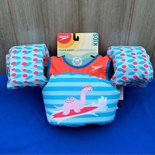 NEW- Speedo Kids Splash Jammer Swim Vest - Blue  Coral Sz 33-55 lbs