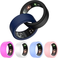 [6 Pcs]Protective Ring Cover for ULTRAHUMAN Ring AIR,Elastic Silicone Ring Case 