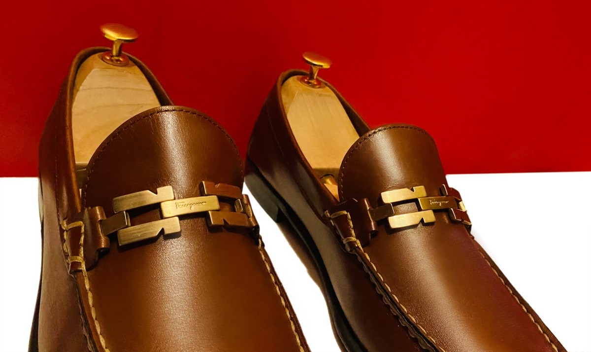 Mens Brown Ferragamo Loafers Size 10 Ferragamo mens shoes, brown, size 10 | Depop main image 4