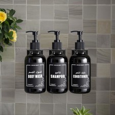 16oz Lotion Pump Bottles Soap Dispenser Wall Mounted Body Wash Empty Container