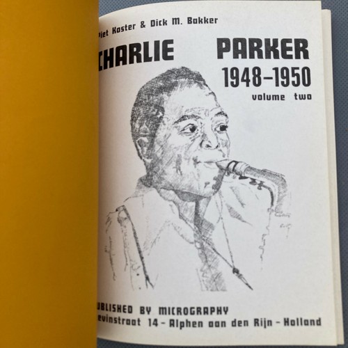 Charlie Parker Diskographie Bände 1-2-3-4 Piet Koster Dick Bakker 4 x Bücher - Bild 8 von 8