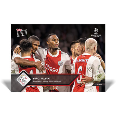 Topps Now UCL 21/22 - Card 050 - Ajax Amsterdam - Dominant 4-goal performance