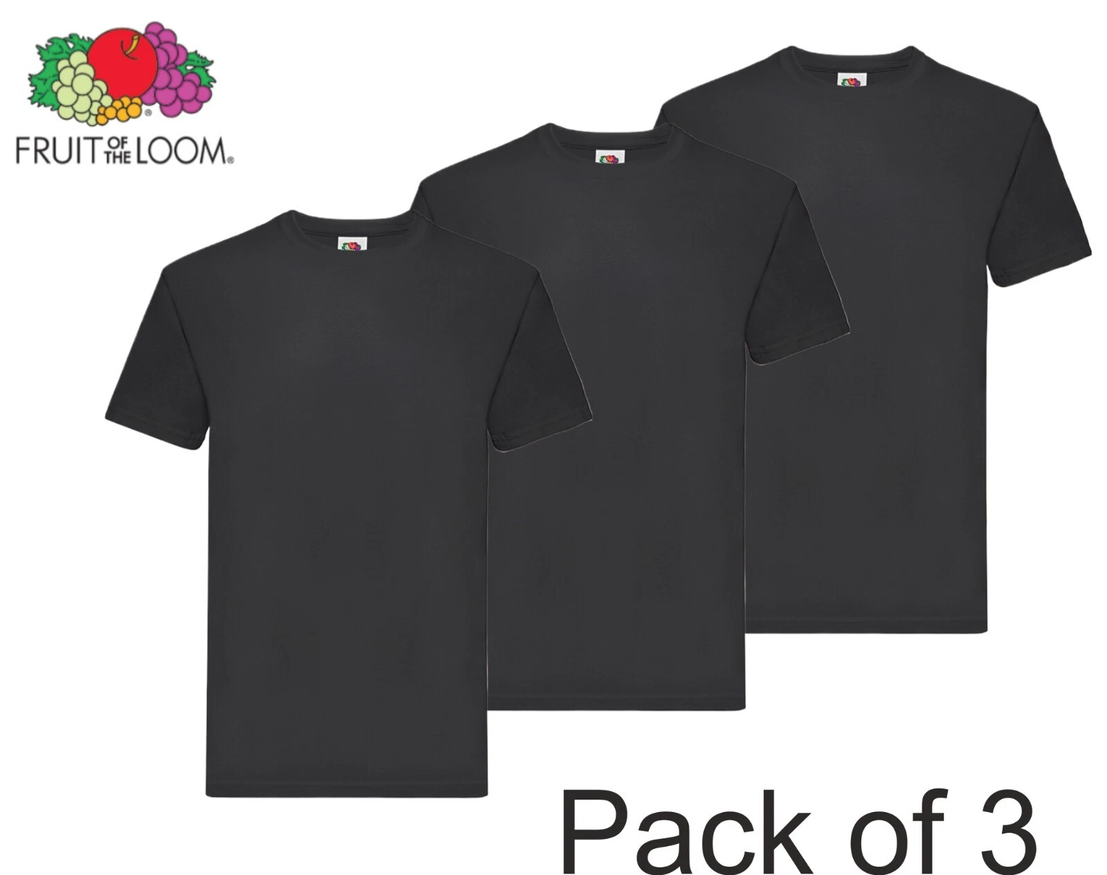 Fruit of the Loom Super Premium T-Shirt Pack of 3