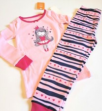 Gymboree Girl sz 4 Pink Queen of Hearts Gymmies Pajamas NWT PJs Winter