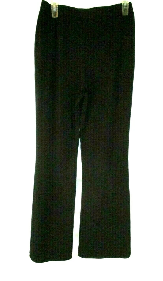 New H by Halston Tulip Flare Leg Dress Pants XS Black Stretch Pull On Women XD13 - Image 2 of 4