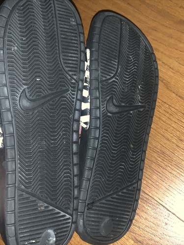 NIKE Flip Flops Slides Slippers Shoes Mens Size 9 Womens Size 11 Zebra V ❤️tb109 - Picture 3 of 3