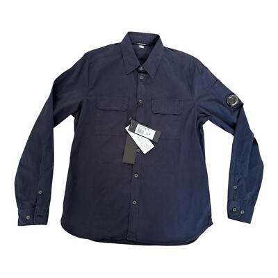 CP Company Overshirt Gr. Medium Blau Full Button Lens C.P Overshirt
