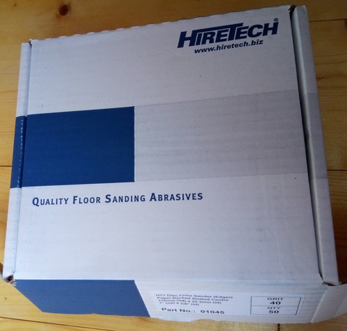 HT7 24 Grit 10 x Hiretech Piso Lid Papel Hojas + Puntas Mcr - Imagen 2 de 2