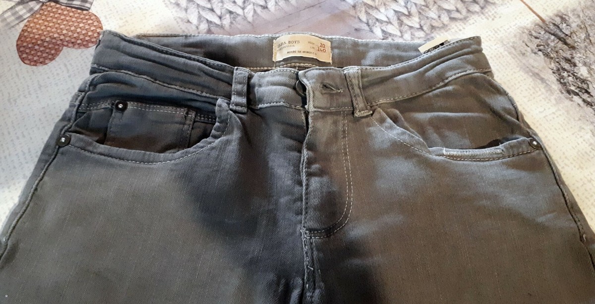 Pantalon slim stretch gris foncé garçon | La Halle