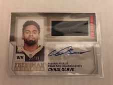2022 Rookie & Stars Chris Olave Freshman Orientation Auto Rookie  28/99  RPA