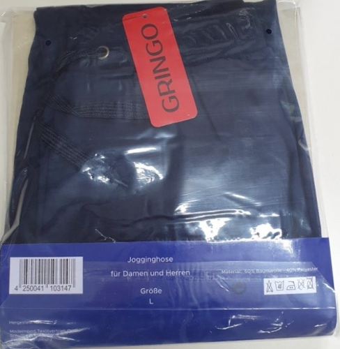 Damen und Herren Jogginhose Unisex NEU Gr. L schwarz - Bild 4 von 5
