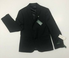 Ralph Lauren Big Boys Classic-Fit Strech Black Stripe Suit Jacket Black Size 12R