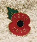 Remembrance Pin Badge WW1 Centenary 1915-2015