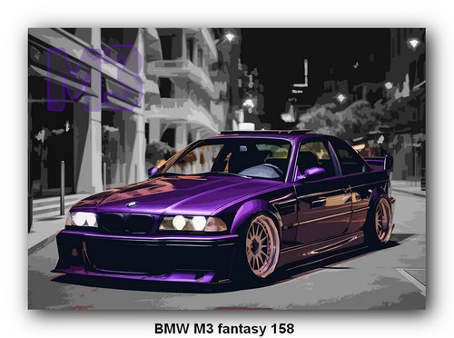 BMW M3 - 40 different CAR POSTER PRINT IMAGE A3 A4 or DIGITAL E30 E46 E36 E90 E9 - Picture 126 of 134