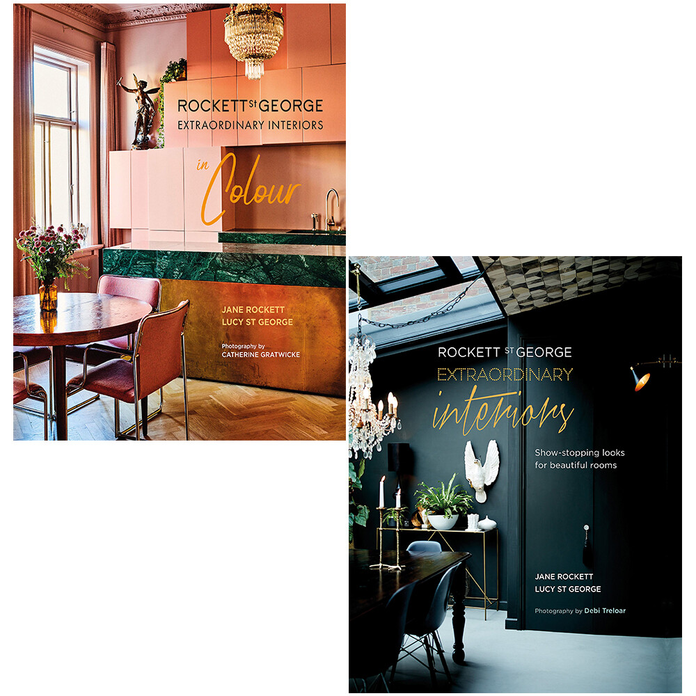 Rockett St George Extraordinary Interiors 2 Books Collection Set Hardback NEW