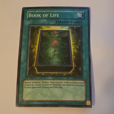 Yugioh Book of Life PGD-033 1st Edition Super Rare