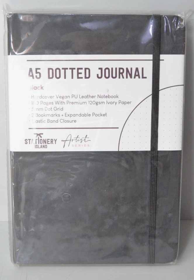 STATIONERY ISLAND Notizbuch Dotted Gepunktet Hardcover A5 120 g/m² 180 Seiten