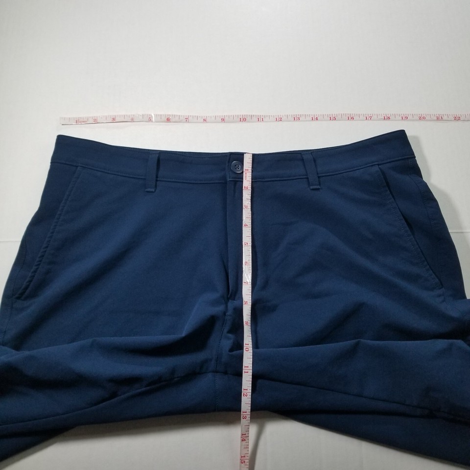 Under Armour Tech Pants Mens 38x36 Navy Blue Golf Performance Straight