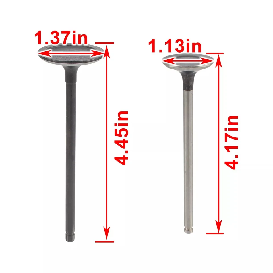 Válvula de escape de admisión de motor de 16 piezas para Hyundai Sonata Kia Optima 2008-21 2,0 L 2,4 L Foto 2 de 4