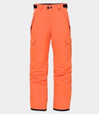 NWT 686 Infinity Boy's Cargo Insulated Ski Kids Pants - Vibrant Orange / Xl