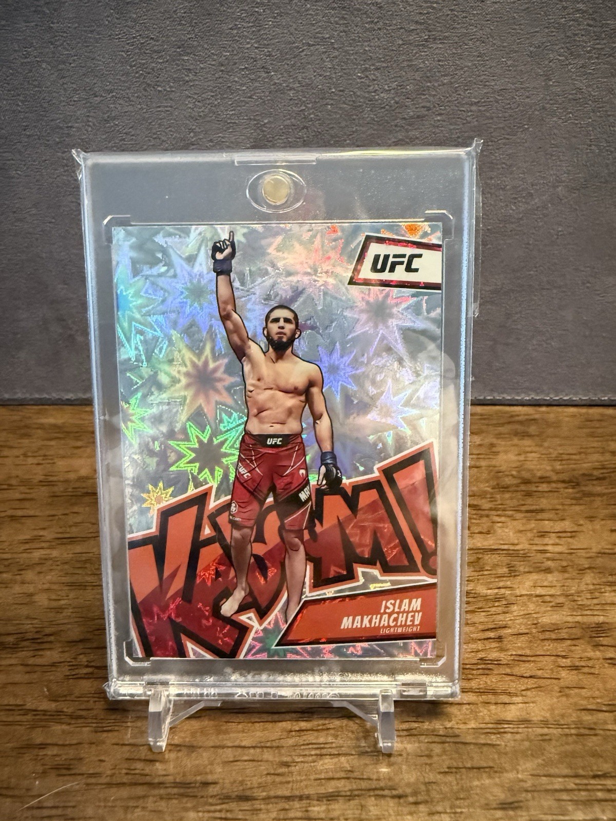 2023 Panini Chronicles UFC Islam Makhachev Kaboom! SSP CASE HIT No. 8
