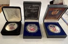 New Listing3 American Eagle Silver Dollar In Full Color 1oz Fine Silver W/ Boxes