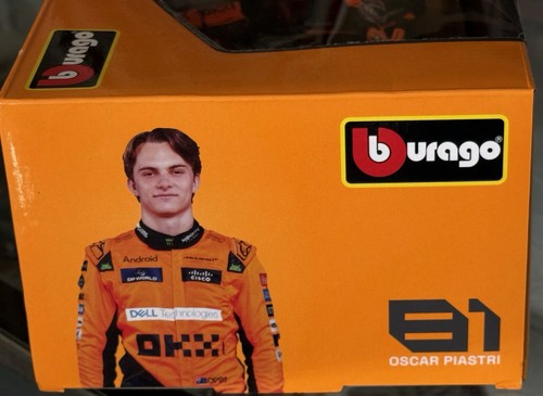 LANDO NORRIS OSCAR PIASTRI MCLAREN MCL38 FORMULA 1 TEAM BURAGO 1:24 NEU mit Fahrer - Bild 4 von 10