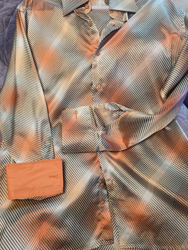 Camisa de vestir de seda manga larga con botones Balenciaga para hombre Foto 2 de 4