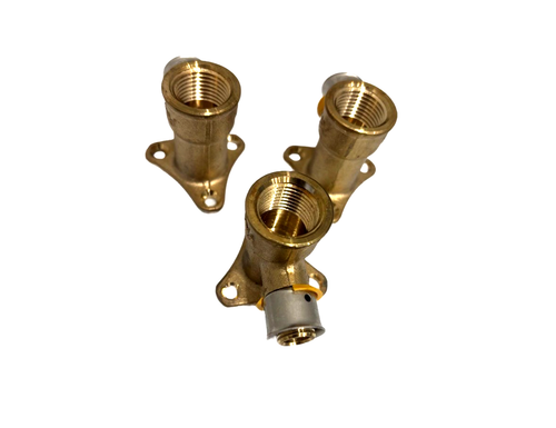 VIEGA 1/2 PEX PRESS x 1/2 FEMALE THREADED DROP EAR ELBOW BONZE - LOT OF 3 - Imagen 3 de 4