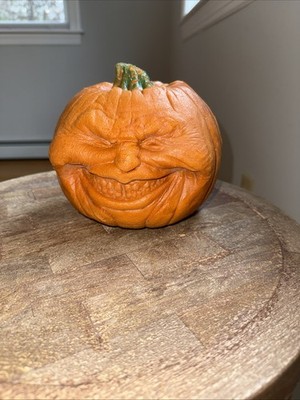 Vtg Todd Master's 1987 Jesse Oh Lantern Pumpkin Foam Face sculpture Halloween
