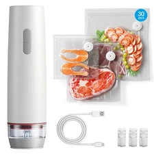 AMAZING FLOWER Vacuum Sealer for Food with Visible Water Tank, Portable Handheld