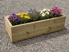 Handmade Outdoor Wooden Garden Planter Box made from pressure treated decking