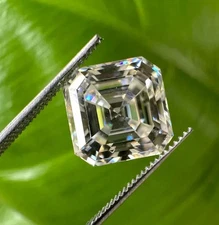 3 Ct Asscher Cut Lab Grown Diamond VVS1 CVD Certified Loose Diamond