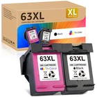 63XL Ink Cartridge for HP OfficeJet 3830 4650 5200 5220 5255 5264 ENVY 4512 4520