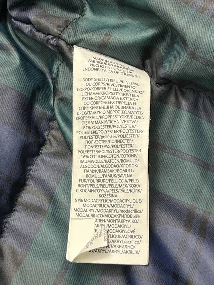 $598 Polo Ralph Lauren Hombres Grande Plumón Parka Borde de Piel Capucha Abrigo Alto Chaqueta NEGRO Foto 4 de 4