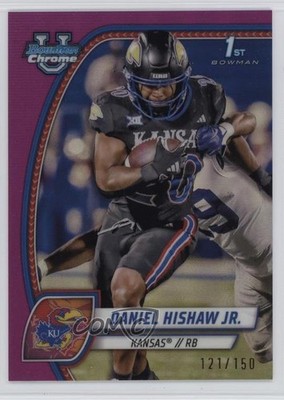 2024 Bowman U Chrome Fuchsia Refractor 121/150 Daniel Hishaw Jr #52 p8v