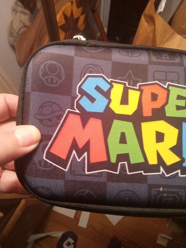 Nintendo 2DS 3DS DSi Super Mario Bros Carrying Case Black. Carry anything (L4) - Picture 2 of 13