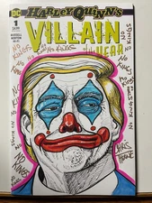 Donald Trump Original Art Work - Blank Comic Book Variant - Harley Quinn VotY #1