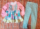 Sydney So Sweet Boutique Girls Christmas Set Sz Small 4 Snowman — photo 1