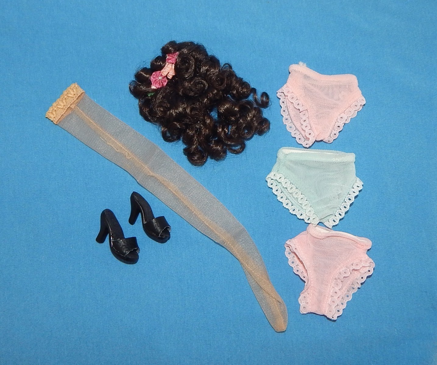 Somers & Field Daisy Doll LOT Hairpiece, SHOES, Panties, Sto