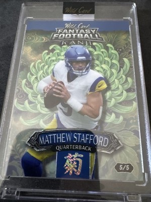 Wild Card 2026 Fantasy Football Kanji Matthew Stafford Rams 5/5