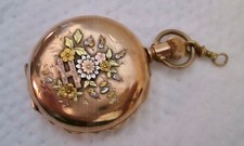 VINTAGE ELGIN HUNTER POCKET WATCH CROWN B II TRADEMARK H. MUHR SONS 14K TRI. G F