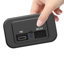 Dual USB Car Phone Charger Socket Adapter QC 3.0 Fast Charging Auto Accessories