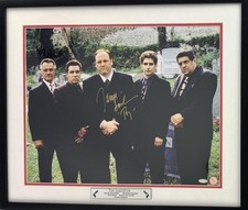 James Gandolfini Signed Autograph Framed 16x20 Photo Tony Soprano w/ JSA COA