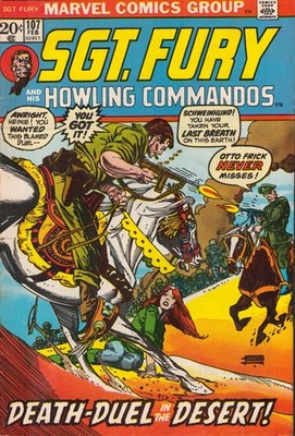 47617: MARVEL SGT. FURY - PENCE COPY #107 VF Grade
