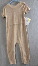 Burt  s Bees Baby Girl 12 Mos Romper One Piece Outfit 100 Organic Cotton NEW