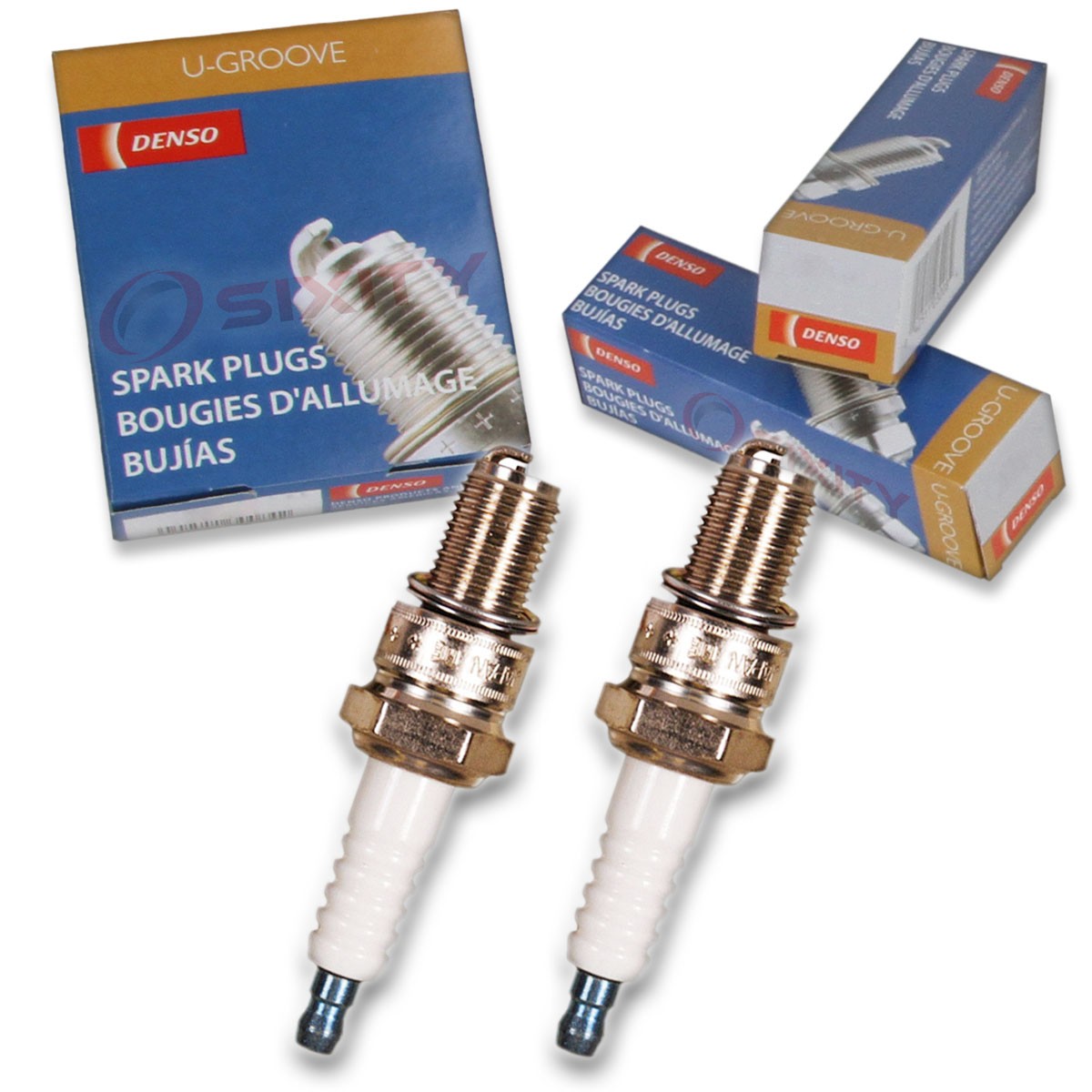 2 pc Denso Standard U-Groove Spark Plug for Ski-Doo Formula Z 700 2000 Tune pe
