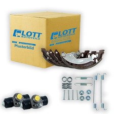 Bremsbackensatz, Bremszylinder + Montagesatz hinten für Fiat Punto + Reiniger