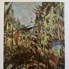 MONET Festivities in the Rue Saint-Denis 1878 CLAUDE MONET Genius French Artist